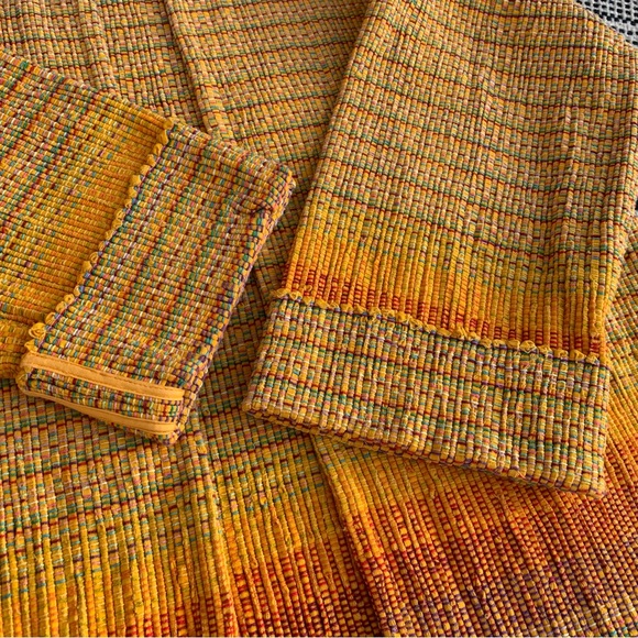 *HANDMADE* New Moon Handwoven 100% Cotton Jacket size L/XL - Picture 5 of 8